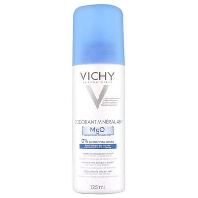Magnésium Technology Minéral 48h 125ml Déodorant Spray Peaux Sensibles Vichy