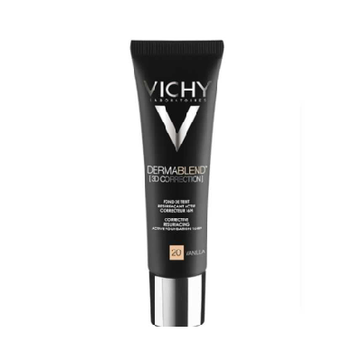 Vichy Dermablend Fond de Teint Correction 3D SPF25 Peau Grasse Acnéique 20 VANILLA | 30ml