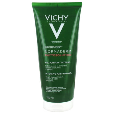 Intense Cleansing Gel Phytosolution 200ml Normaderm Oily Skin Vichy