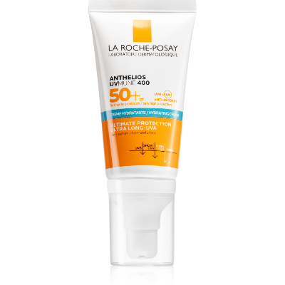 Crème solaire visage uvmune 400 hydratante très haute protection SPF50+ sans parfum 50ml La Roche-Posay