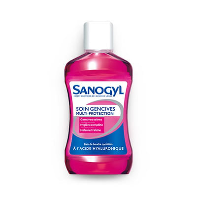 SANOGYL BAIN DE BOUCHE MULTI PROTECTION A L’ACIDE HYALURONIQUE 500ML