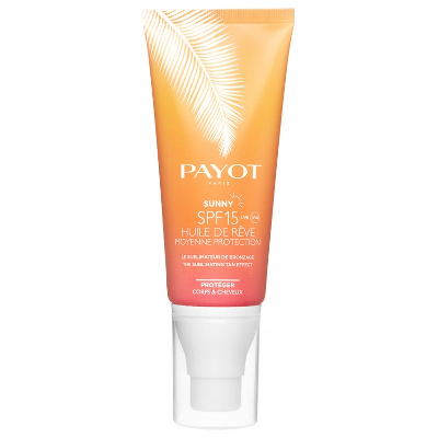 Payot Sunny Huile de Rêve Le Sublimateur de Bronzage Corps & Cheveux SPF15 100 ml