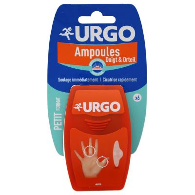 Ampoules Doigts Et Orteils 6 Pansements Petit Format 6.1 X 2.5 Cm Urgo Ampoules Doigts Et Orteils 6 Pansements Petit Format 6.1 X 2.5 Cm Urgo