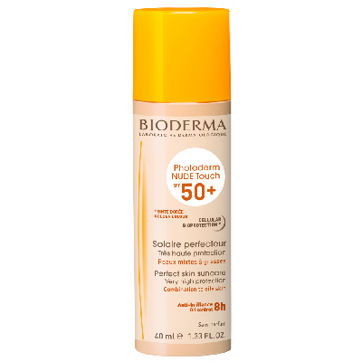 bioderma photoderm nude touch spf50+ solaire perfecteur teinte doree 40ml