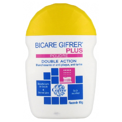 Bicarbonate De Soude Double Action 60g Bicare Plus Gifrer