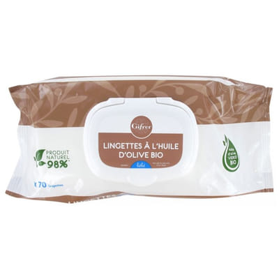 Gifrer Baby Cleansing Wipes with Olive Oil X70
