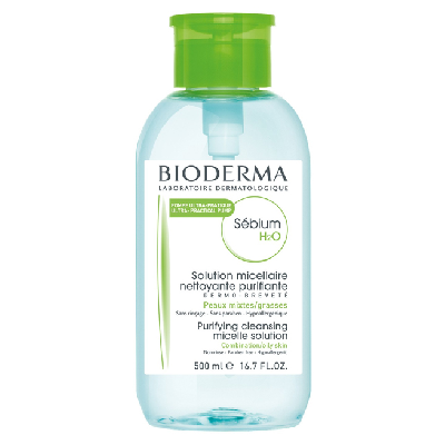 Bioderma Sébium H2O Eau Micellaire Démaquillante Nettoyante avec Pompe Inversée