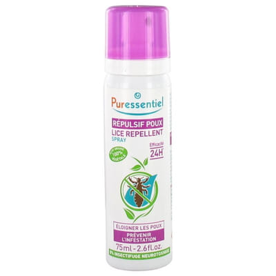 Spray Lice-repellent Repulsif 75ml Anti-Poux Puressentiel