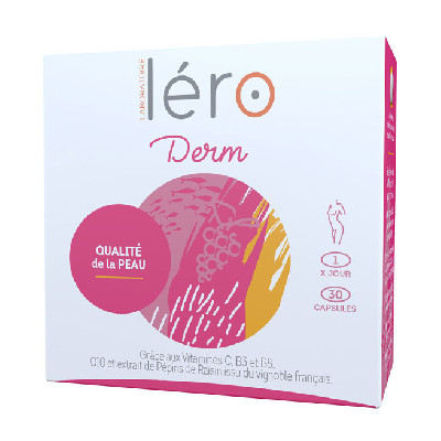 Léro Derm Complément Alimentaire pour La Peau – 30 Capsules