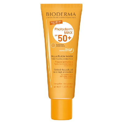 Bioderma Photoderm Max SPF50+ Aquafluide Teinte Dorée 40 ml Bioderma Photoderm Max SPF50+ Aquafluide Teinte Dorée 40 ml