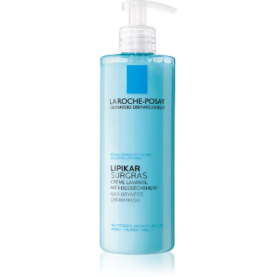 Crème lavante douche Surgras bébé à l'adulte 400ml Lipikar Peaux sèches La Roche-Posay Crème lavante douche Surgras bébé à l'adulte 400ml Lipikar Peaux sèches La Roche-Posay