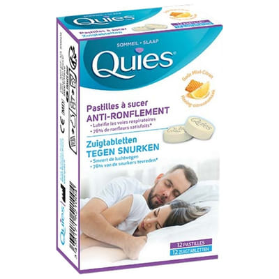 Anti-ronflement Pastilles A Sucer Miel Citron X12 Quies