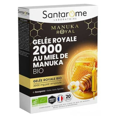 Santarome Bio Royal Jelly 2000 Manuka Honey Bio 20 Ampoules
