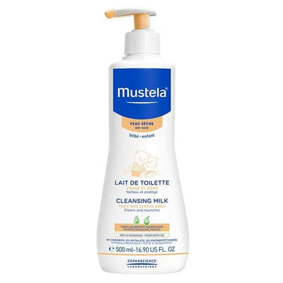 Mustela Bébé Lait De Toilette Sans Rinçage – 500 Ml