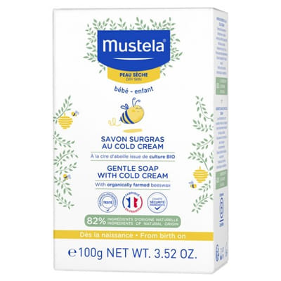 Surgras Soap Bar With Cold-cream Nutri-protective Dry Skin Baby 100 g Mustela