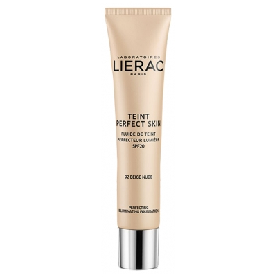 Lierac Teint Perfect Skin Fluide de Teint Perfecteur Lumière SPF20 30 ml - Teinte : 02 Beige Nude
