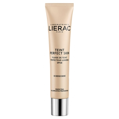 Lierac Teint Perfect Skin Fluide de Teint Perfecteur Lumière SPF20 30 ml - Teinte : 03 Beige Doré