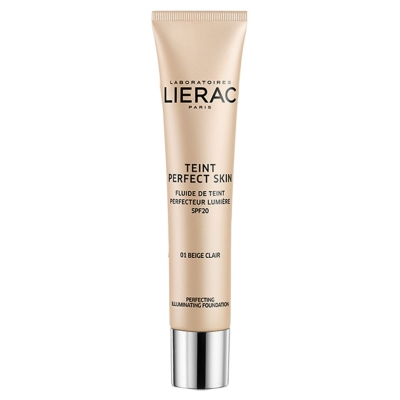 Lierac Teint Perfect Skin Fluide de Teint Perfecteur Lumière SPF20 30 ml - Teinte : 01 Beige Clair Lierac Teint Perfect Skin Fluide de Teint Perfecteur Lumière SPF20 30 ml - Teinte : 01 Beige Clair