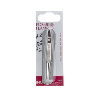 Formes et Flammes Nickel-Plated Forged Steel Tweezers