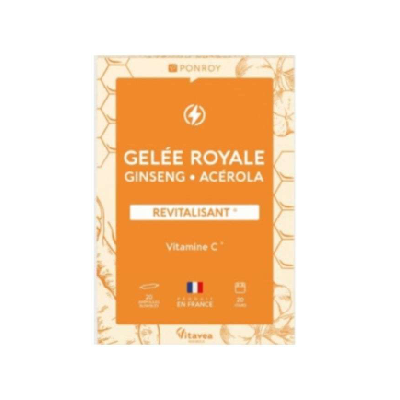 Yves Ponroy Ampoules De Gelée Royale Ginseng Acérola 20 Ampoules Yves Ponroy Ampoules De Gelée Royale Ginseng Acérola 20 Ampoules