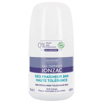 Eau Thermale Jonzac Eau de Jonzac Déo Fraicheur 24H Haute Tolérance Bio 50 ml Eau Thermale Jonzac Eau de Jonzac Déo Fraicheur 24H Haute Tolérance Bio 50 ml