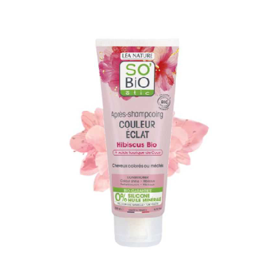 SO BIO APRÈS-SHAMPOOING COULEUR ÉCLAT HIBISCUS 200ML
