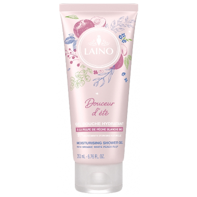 Laino Gel Douche Hydratant Pulpe de Pêche Blanche 200 ml Laino Gel Douche Hydratant Pulpe de Pêche Blanche 200 ml