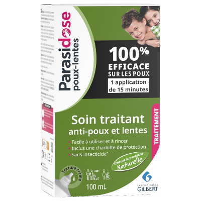 Parasidose Poux-Lentes Soin Traitant 100 ml Parasidose Poux-Lentes Soin Traitant 100 ml