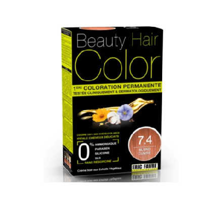 Eric Favre Beauty Hair Color Coloration Permanente - Teinte : 7.4 Blond Cuivré