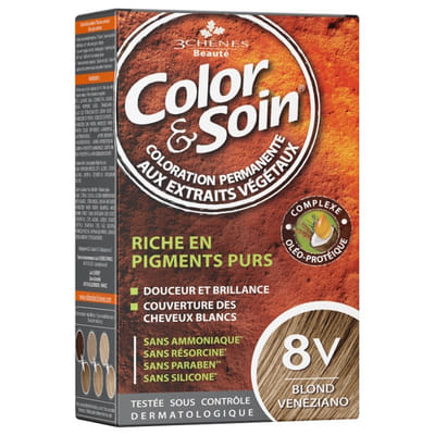 3 Chênes Color & Care Permanent Hair Color 8V - Venetian Blonde 60ml