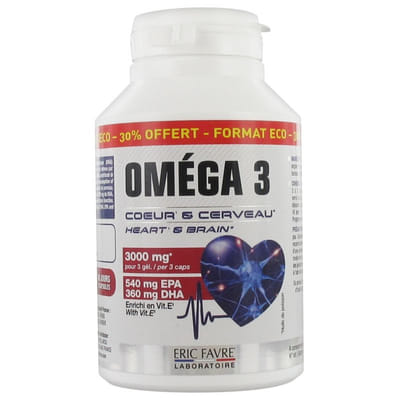 Omega3 120 capsules Heart and Brain Eric Favre