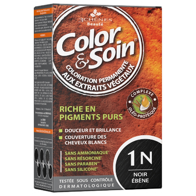 3 Chênes Color & Soin Coloration Permanente 1N - Noir Ébène 60ml 3 Chênes Color & Soin Coloration Permanente 1N - Noir Ébène 60ml