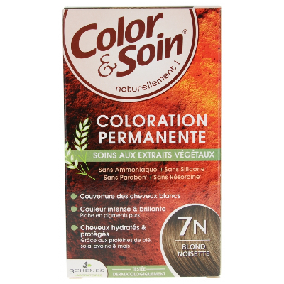 3 Chênes Color & Soin Coloration Permanente 7N - Blond Noisette 60ml 3 Chênes Color & Soin Coloration Permanente 7N - Blond Noisette 60ml