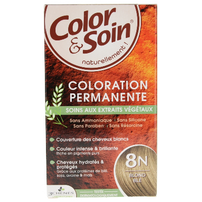 3 Chênes Color & Soin Coloration Permanente 8N - Blond Blé 60ml 3 Chênes Color & Soin Coloration Permanente 8N - Blond Blé 60ml