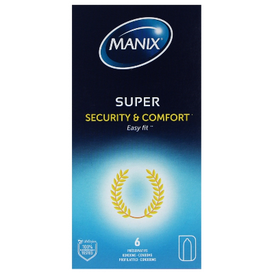 Préservatifs Sécurité Et Confort x6 Super Easy Fit Manix