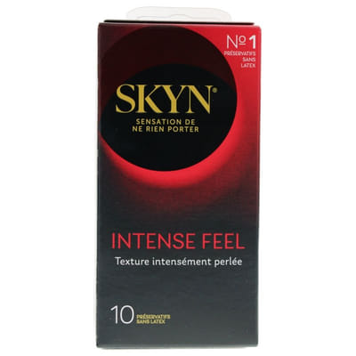 Latex-Free Condoms x10 Intense Feel Intensely Dotted Manix
