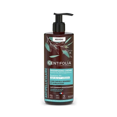 Shampooing Crème 500ml Antipelliculaire Cuir chevelu sensible Centifolia