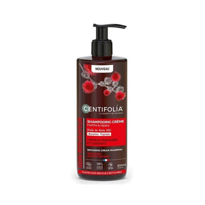 Shampooing crème 500ml Réparateur Cheveux fragilises et cassants Centifolia
