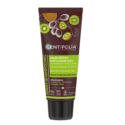 CENTIFOLIA AVANT-SHAMPOING GÉLEE DÉTOX EXFOLIANTE Gommage capillaire 2en1 200ml