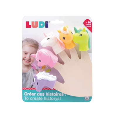 LUDI FINGER PUPPETS UNICORN