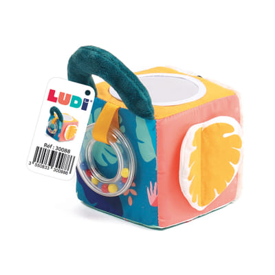LUDI FABRIC CUBE LEAF
