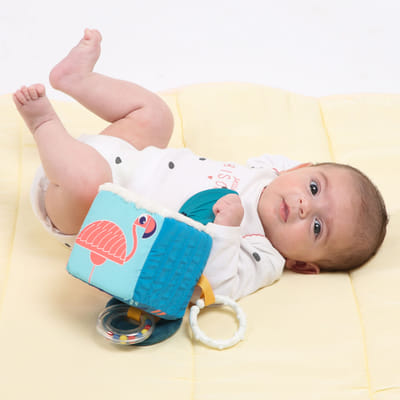 LUDI FABRIC CUBE LEAF