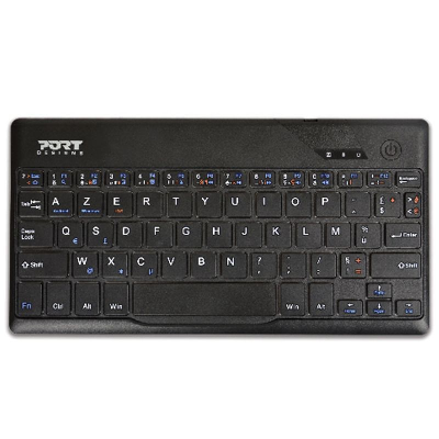Port Designs 202418 clavier pour tablette Noir Bluetooth