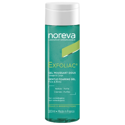 Gel moussant doux - Visage & Corps 200ml Exfoliac Noreva Gel moussant doux - Visage & Corps 200ml Exfoliac Noreva