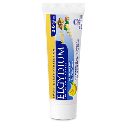 Kids Toothpaste With Fluorinol Banana Flavor 2-6 Years 50ml Elgydium
