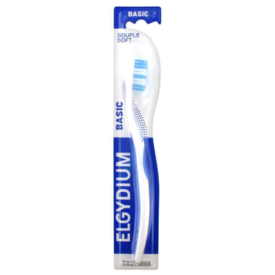 Elgydium Basic Brosse à Dents Souple - Couleur : Bleu