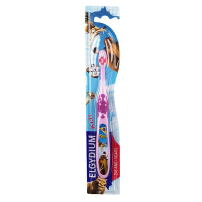 Elgydium Kids Brosse à Dents 2-6 Ans l'Âge de Glace - Couleur : Bleu