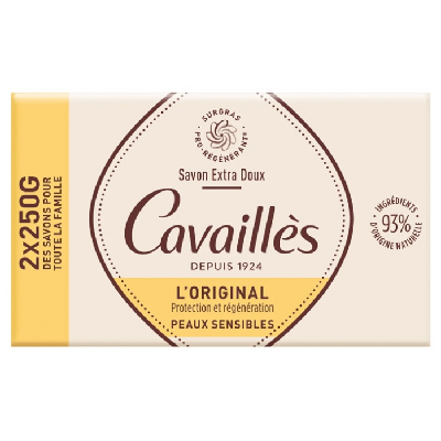 Savon Extra-doux 2x250g Surgras Actif Rogé Cavaillès
