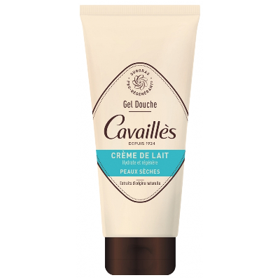 Gel douche Crème de Lait 200ml Gels Bain Et Douche Surgras Peaux Sèches Rogé Cavaillès