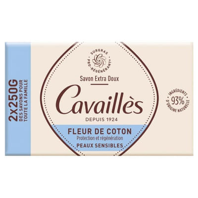 Rogé Cavaillès Extra Soft Cotton Flower Soap Pack of 2 x 250 g